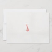 Een tekening van een vogel met bloemen erop save the date (Achterkant)