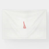 Een tekening van een vogel met bloemen erop spandoek (Horizontaal)