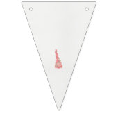 Een tekening van een vogel met bloemen erop vlaggetjes (Eerste vlag)