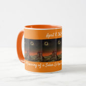 Een tekening van een zonsverduistering door Edmund Mok (Voorkant links)