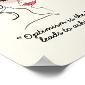 Één Tekening van het Gezicht van de Lijn met Citaa Poster (Hoek)