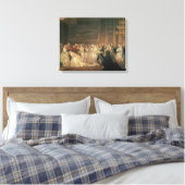 Een tekenkamer in St. James's Palace Canvas Afdruk (Insitu (Slaapkamer))