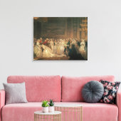 Een tekenkamer in St. James's Palace Canvas Afdruk (Insitu (Woonkamer))