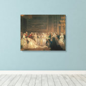 Een tekenkamer in St. James's Palace Canvas Afdruk (Insitu (Houten vloer))