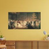 Een tekenkamer in St. James's Palace Canvas Afdruk (Insitu (Woonkamer))