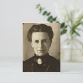 Een tekenvrouw briefkaart (Staand voorkant)