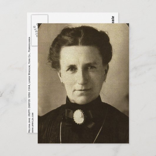 Een tekenvrouw briefkaart (Voorkant / Achterkant)