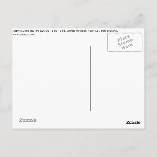 Een tekenvrouw briefkaart (Achterkant)