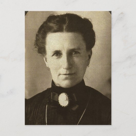 Een tekenvrouw briefkaart (Voorkant)