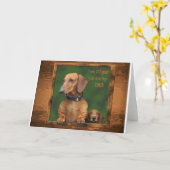 Een tekkel Vaderdag Kaart (Gele Bloem)