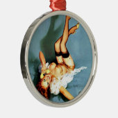 Een telefoontje van de Naughty Metalen Ornament (Rechts)