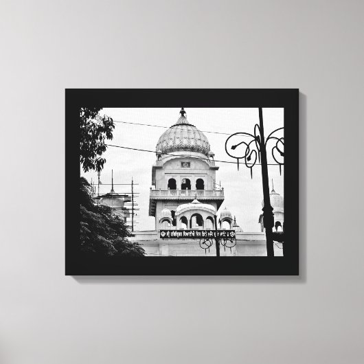 Een tempel in India Canvas Afdruk (Voorkant)