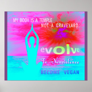 Een tempel - Poster. Poster