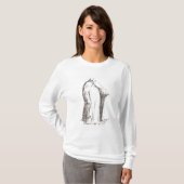 Een Templar in zijn gewoonte: wit met glad T-shirt (Voorkant volledig)