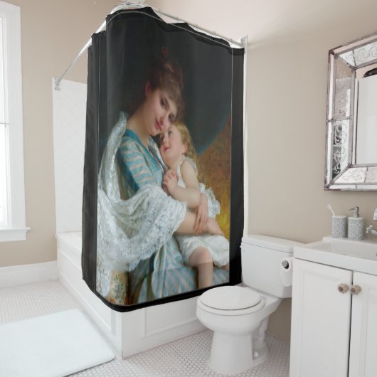 Een Tender Embrace van Emile Munier Douchegordijn (In situ)
