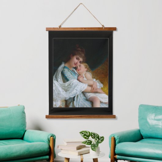 Een Tender Embrace van Emile Munier Hangend Wandkleed (Woonkamer)