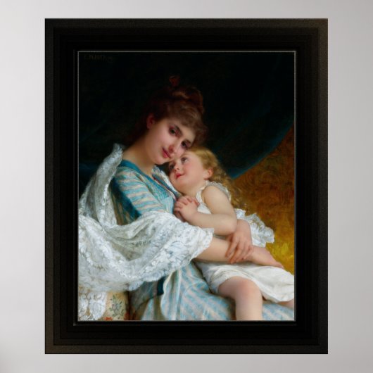 Een Tender Embrace van Emile Munier Poster (Voorkant)