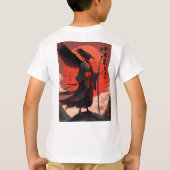 Een tengu met scharlakenrood lichaam t-shirt (Achterkant)