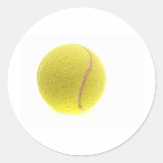 Een tennisbal ronde sticker (Voorkant)