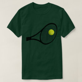 Een tennisbal slaan t-shirt