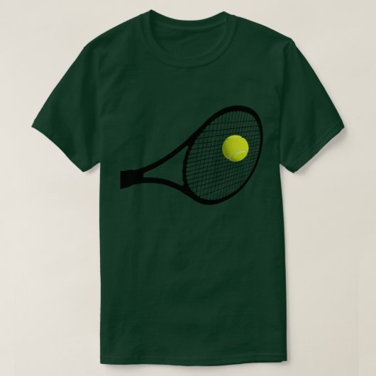 Een tennisbal slaan t-shirt (Design voorkant)