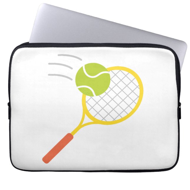 een tennisspeler laptop sleeve (Voorkant)