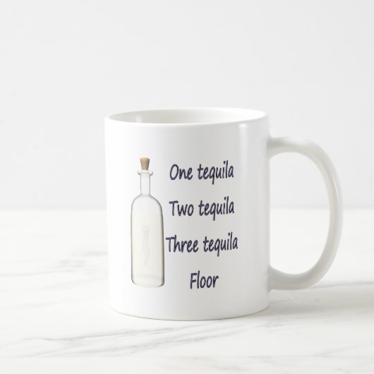 Eén tequila Twee tequila Drie tequila Vier Koffiemok (Rechts)