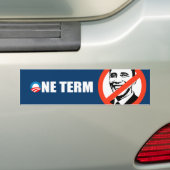 ÉÉN TERMIJN BUMPERSTICKER (Op auto)