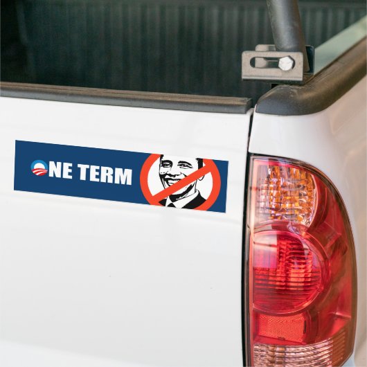 ÉÉN TERMIJN BUMPERSTICKER (Op Truck)