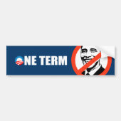 ÉÉN TERMIJN BUMPERSTICKER (Voorkant)