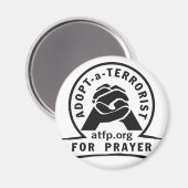 Een terrorist voor gebeden aannemen magneet (Voorkant / Achterkant)