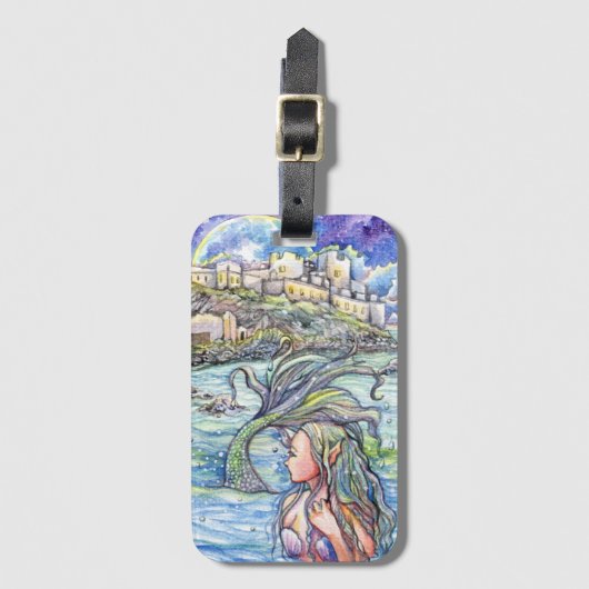 Een terugblik op Fantasy Mermaid Art Bagagelabel (Voorkant (verticaal))