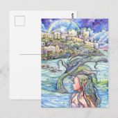 Een terugblik op Fantasy Mermaid Art Briefkaart (Voorkant / Achterkant)