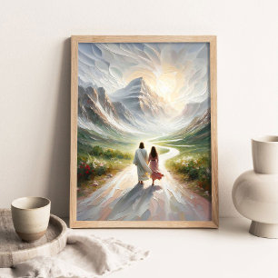 Een test van geloof, moderne christelijke kunst, J Poster