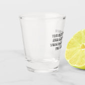 Eén teveel - Shotglas Shot Glas (Links)