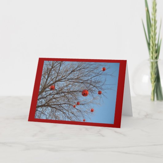 Een Texaanse kerstboom Feestdagen Kaart (Voorkant)