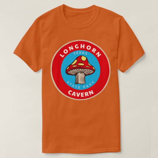 Een Texaanse paddenstoel in Longhorn Cavern State  T-shirt (Design voorkant)