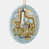 Een Texas Lighthouse Ceramic Ornament (Rechts)