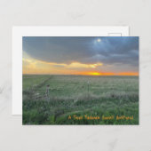 Een Texas Panhandle Zonsondergang Ongefilterd Briefkaart (Voorkant / Achterkant)