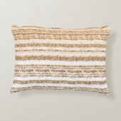 Een  textielontwerp met sinaasappel en wit accent kussen (Achterkant)