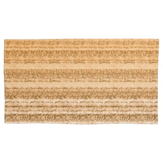 Een  textielontwerp met sinaasappel en wit kussensloop (Voorkant-Links)