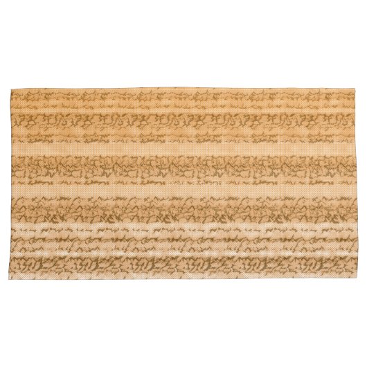 Een textielontwerp met sinaasappel en wit kussensloop (Voorkant-Rechts)