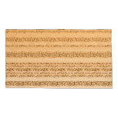 Een  textielontwerp met sinaasappel en wit kussensloop (Achterkant-Links)