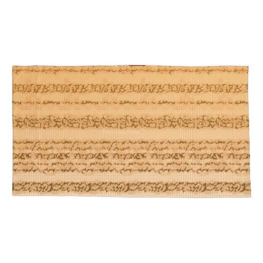 Een  textielontwerp met sinaasappel en wit kussensloop (Achterkant-Links)