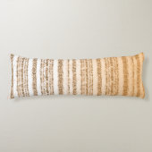 Een  textielontwerp met sinaasappel en wit lichaamskussen (Voorkant)