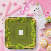 Een textuur voor cubemap 3 zijkanten projectie met papieren bordje (Feest)