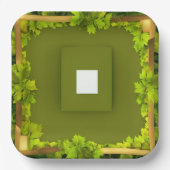 Een textuur voor cubemap 3 zijkanten projectie met papieren bordje (Voorkant)