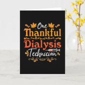 Eén Thankful Dialyse Technicien Nephrology Kaart (Gele Bloem)