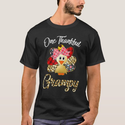 Een Thankful Grampy Turkey Blessed Grampy Thanksgi T-shirt (Voorkant)