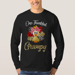 Een Thankful Grampy Turkey Blessed Grampy Thanksgi T-shirt
